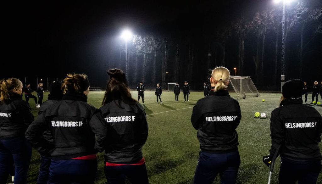 Fotboll, Dam, Helsingborg, Träning