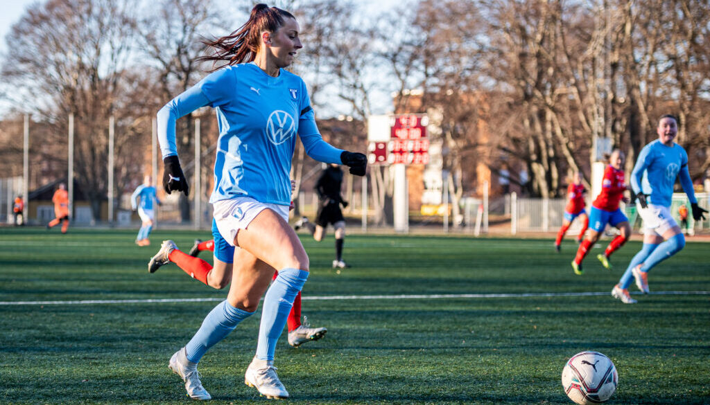 Fotboll, Dam, Träningsmatch, Malmö FF - Helsingborg